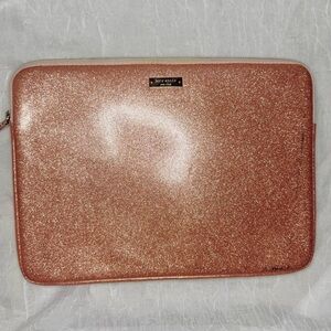 Kate Spade Sparkling Rose Gold Laptop Sleeve